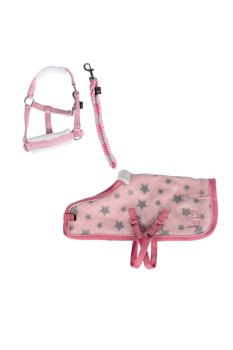 Set HKM deka + ohlávka s vodítkem Cuddle pony