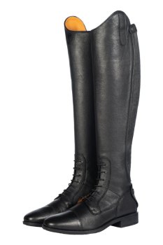 Vysoké jezdecké boty HKM Titanium Style krátké/šířka S