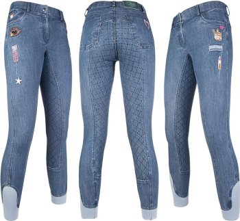 Rajtky HKM Patches denim full silicon dívčí