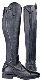 Vysoké jezdecké boty HKM Latinium Style černé vysoké/šířka XL