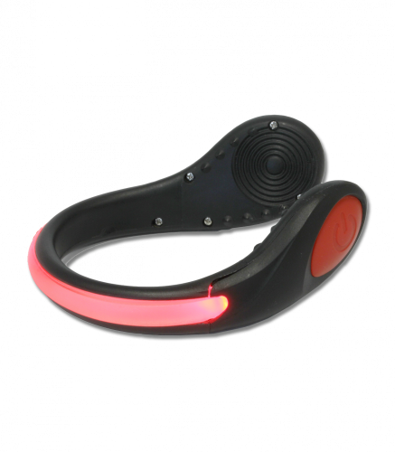 Reflexní klip na botu LED černá/červená