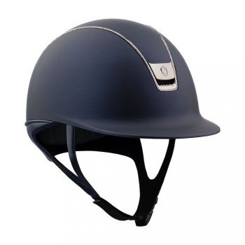Přilba Samshield V2 shadowmatt modrá 300swarovski