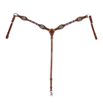 Poprsník western Pool's with blue diamond decoration