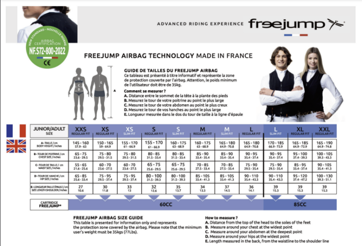 Bezpečnostní vesta Freejump Airbag