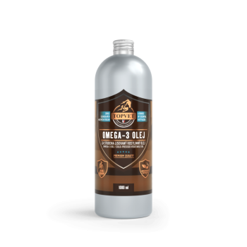 TopVet Omega-3 olej 1000ml