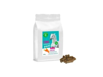 CBD pamlsky pro koně mrkev 500g
