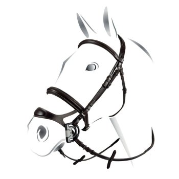 Uzdečka Equestro s dvojitým nánosníkem