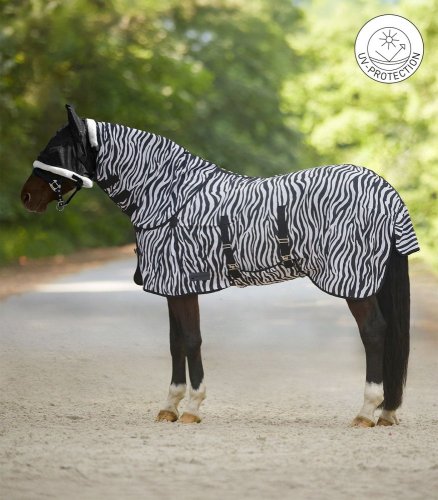 Deka Waldhausen síťová Zebra s laclem a očky na krk