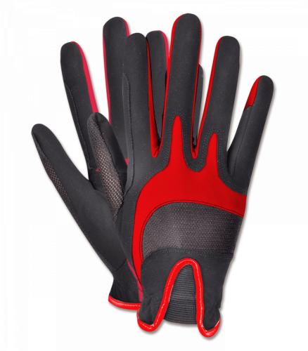 Rukavice Awa Nika - Velikost: XS, Barva kombinace: černá/červená