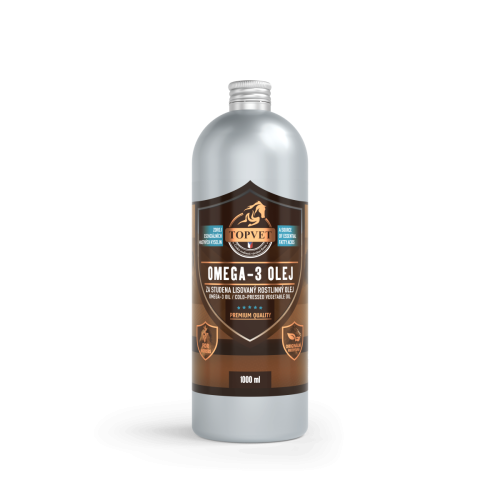 TopVet Omega-3 olej 1000ml