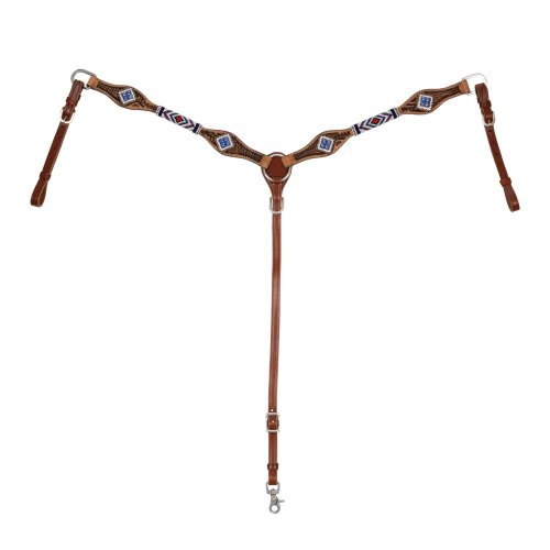 Poprsník western Pool's with blue diamond decoration