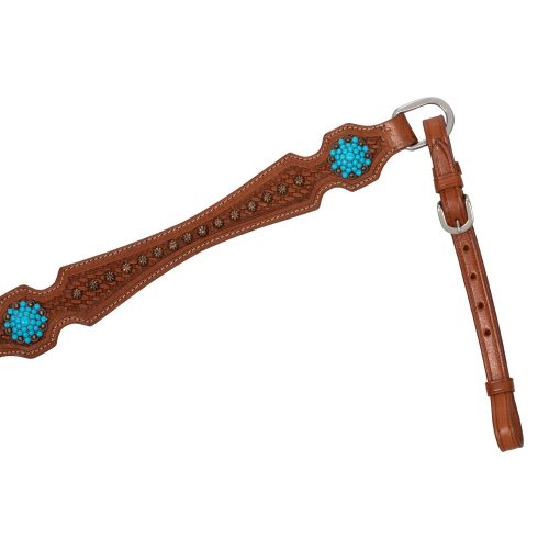 Poprsník western Pool's with blue stones