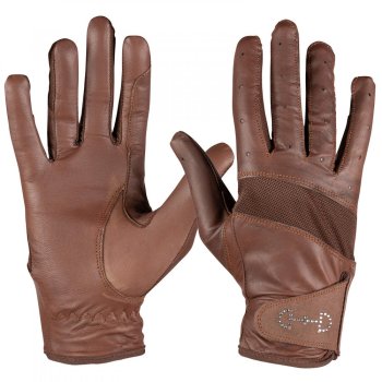 Rukavice Horze leather mesh