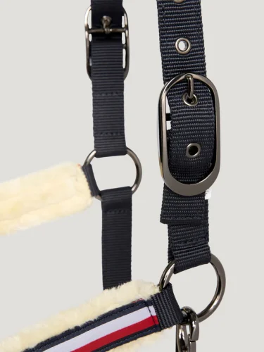 Ohlávka + vodítko Tommy Hilfiger Faux s beránkem