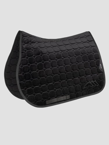 Dečka pod sedlo Equiline Black logo Velvet