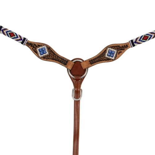 Poprsník western Pool's with blue diamond decoration