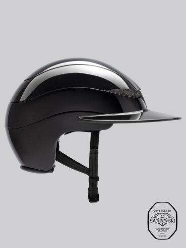 Přilba Equiline Xanto Swarovski Badge sun kšilt glossy