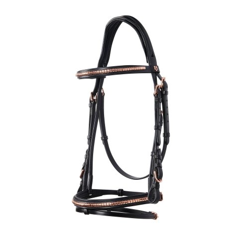Uzdečka Equestro Clincher rose gold