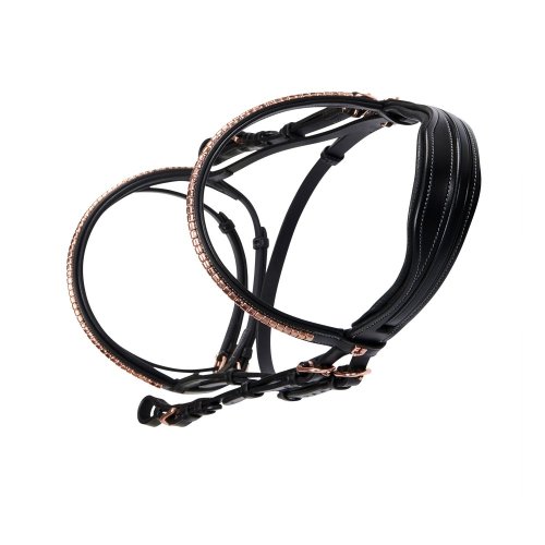 Uzdečka Equestro Clincher rose gold