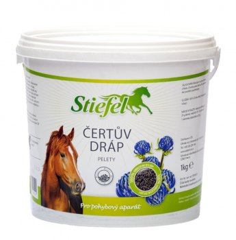 Stiefel čertův dráp kyblík 1kg pelety